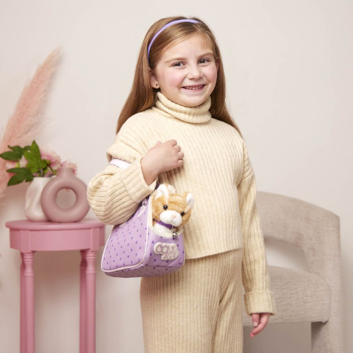 Prążkowany kotek w torebce Hop in Cat Carrier Our Generation BD35428Z