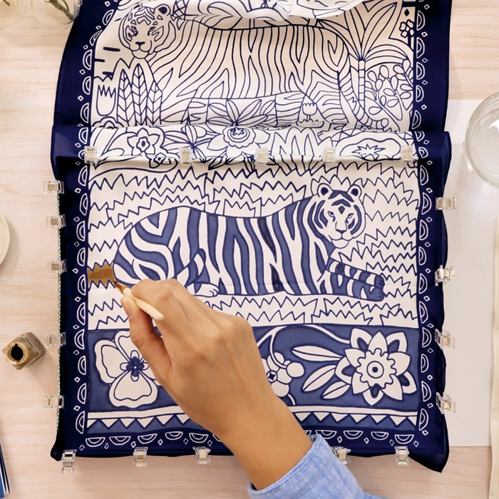 Zestaw artystyczny dla dorosłych Atelier Grands Augustins Atelier10 malowanie na jedwabiu Djeco GA10010