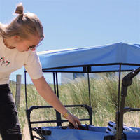 Składany Wózek plażowy AXI A031.193.08 z dachem hamulcem i torbą Udźwig do 80 kg do przewożenia rzeczy i zabawek