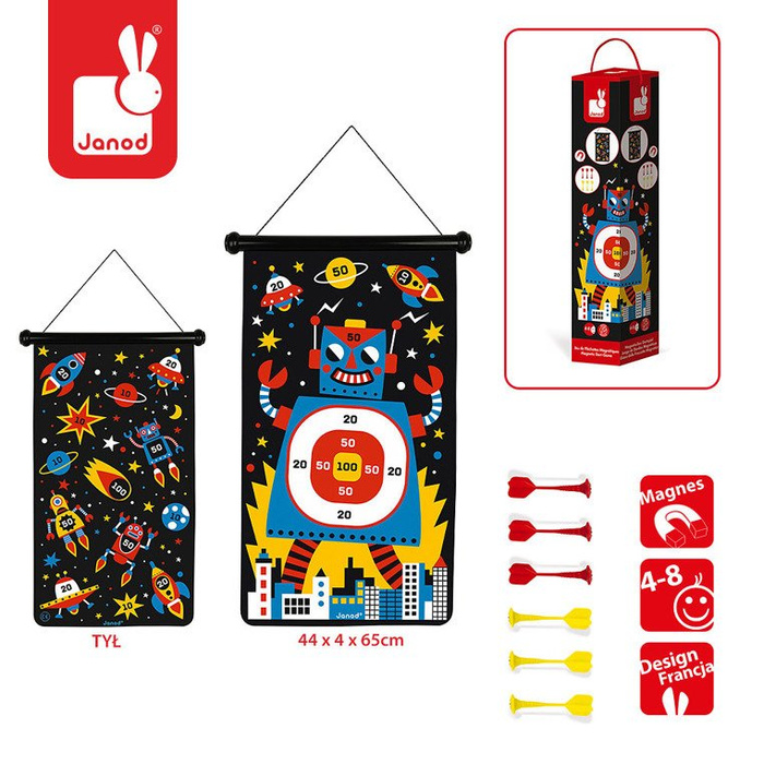 Gra zręcznościowa Robot J02073-Janod, rzutki dla dzieci