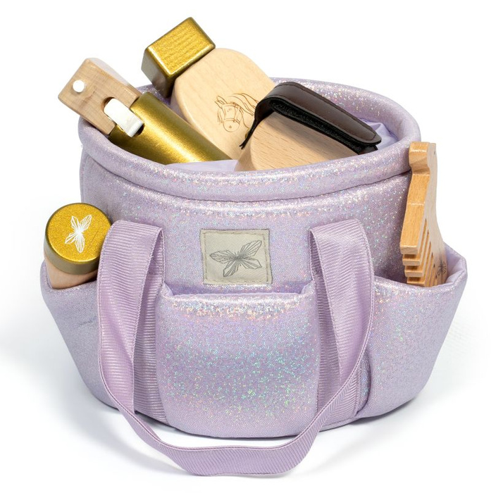 Torba na akcesoria do Hobby Horse fioletowa brokatowa by Astrup 84366