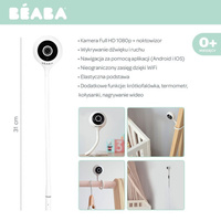 Niania elektroniczna video ZEN connect white 930295-Beaba