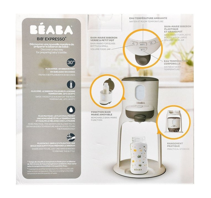 NOWY Bib'expresso® Ekspres do mleka 2w1 White/grey 912692-Beaba
