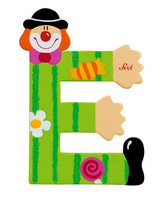 Głoska Clown "E", 81741-Sevi, nauka literek dla dzieci, alfabet