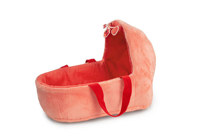 Lalka aktywizująca dzidziuś w gondoli z komforterem i butelką mleka Lena 83375 Lilliputiens