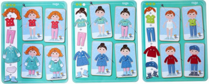 Nawlekanka-sznurowanka Ubierz mnie HB305165-Haba, zabawki motoryczne dla dzieci