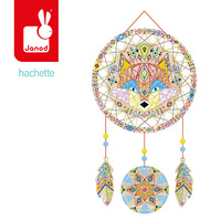 Zestaw kreatywny Przeplatanka 3D String art Świecący łapacz snów Janod J09161
