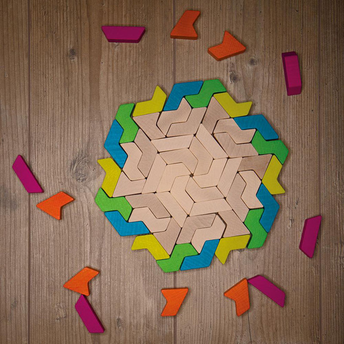 Klocki drewniane GeoBlox MaxiMix 60 el. Erzi 42094