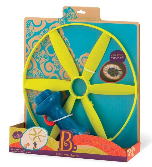 Latające śmigło z kolorowym światłem dysk B.Toys, BX1592-B.Toys, zabawy na świeżym powietrzu