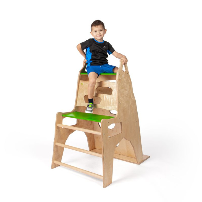 Drewniana wieża do wspinaczki dla dzieci Góra Erzi 44439 sprzęt sportowy dla dzieci