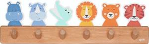 Wieszak dziecięcy Egzotyczne Zwierzęta 60689-Goki, dekoracje drewniane
