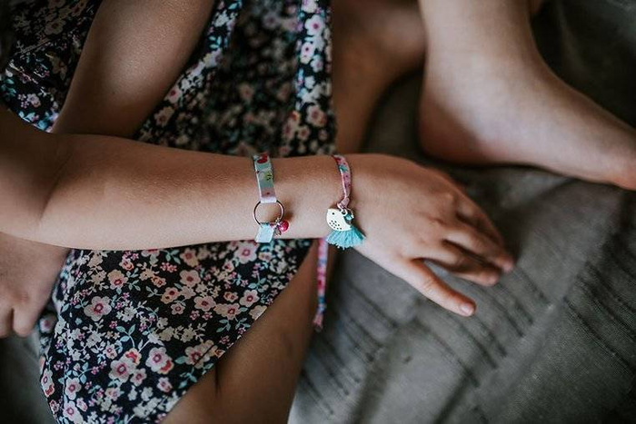 Zestaw kreatywny do tworzenia biżuterii Wstążeczki J07928-Janod, biżuteria dla dzieci