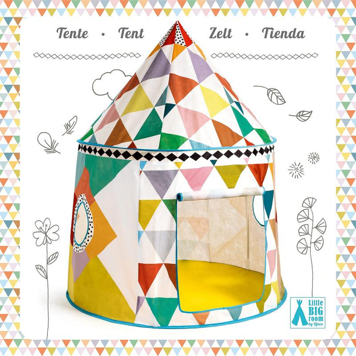 Kolorowy namiot cyrkowy dla dzieci Djeco DD04490