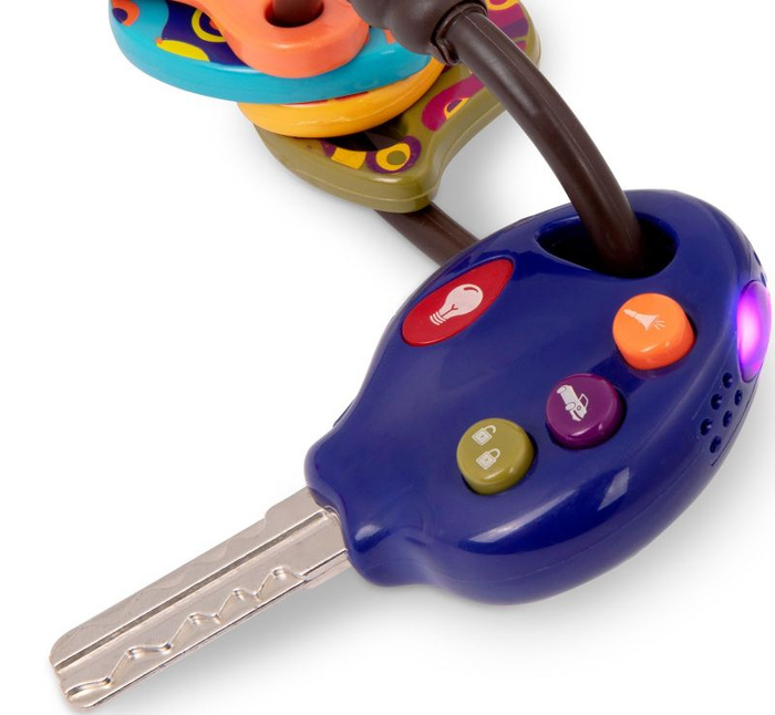 LucKeys zestaw kluczy samochodowych z pilotem w kluczyku B.Toys BX1930Z