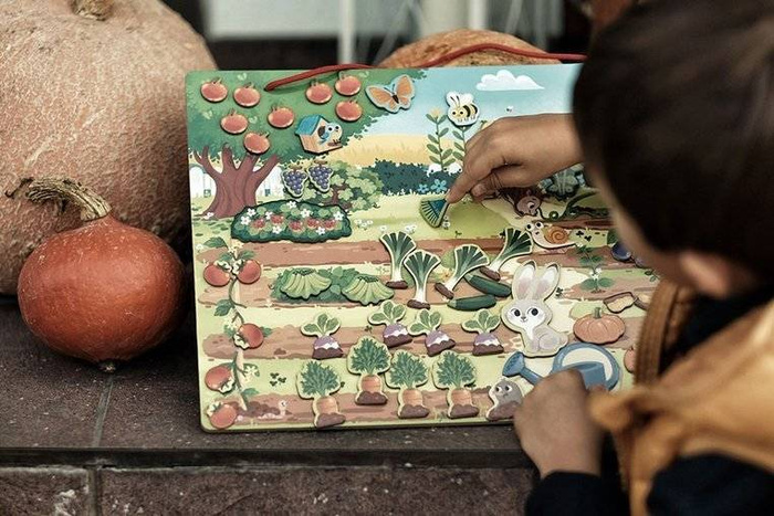 Magnetyczna układanka Mój magiczny ogród 3-6 lat, Janod J05463