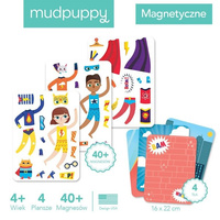 Kreatywna układanka magnetyczna Super dzieciaki 40 el MP61089-Mudpuppy, zestawy kreatywne