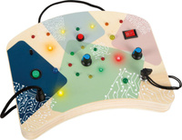 Tablica manipulacyjna Światło LED i przełączniki Montessori Small Foot 12623 Tablica sensoryczna