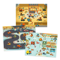 Zestaw artystyczny z kalkomanią Pojazdy Djeco DJ09357