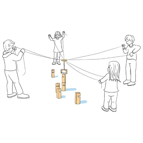 Wieża Fröbella gra zręcznościowa drewniana 63882 Goki