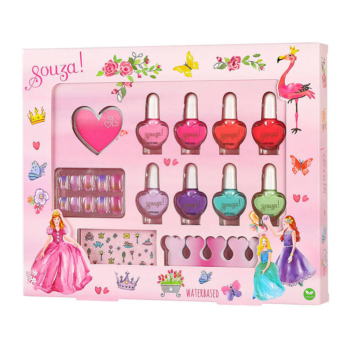 Lakiery i akcesoria do paznokci dla dzieci zestaw 12 el. Księżniczka Souza! 107130