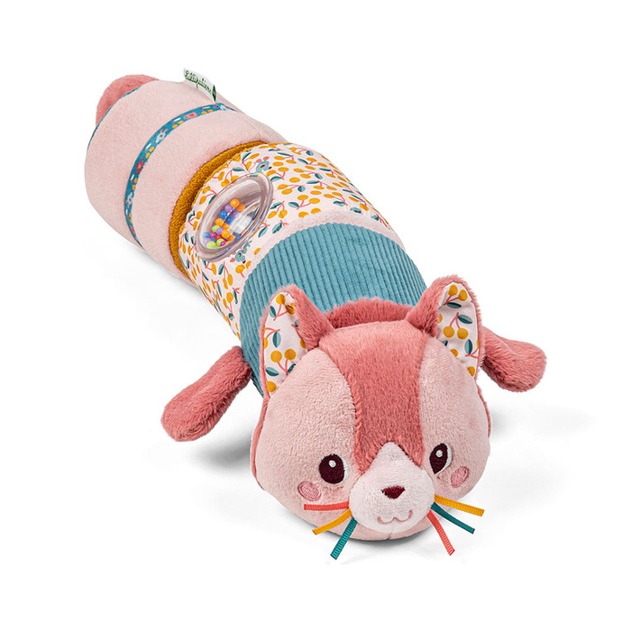 Wałek dźwiękowy 4-elementowy Kotka Jeanne Lilliputiens 83630 zabawki sensoryczne dla niemowląt i dzieci