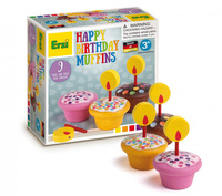 Drewniane muffinki urodzinowe Happy Birthday Erzi 13155