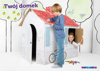 Tekturowy domek do samodzielnego złożenia, 0016-Tektorado, zabawki dla dzieci