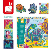 Zestaw kreatywny Mozaika Dinozaury 4+, Janod J07903