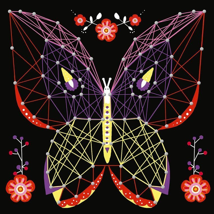 Zestaw kreatywny String Art Zwierzęta 8+, Janod J07912