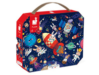 Puzzle w walizce Rakieta kosmiczna 54 elementy J02545 Janod