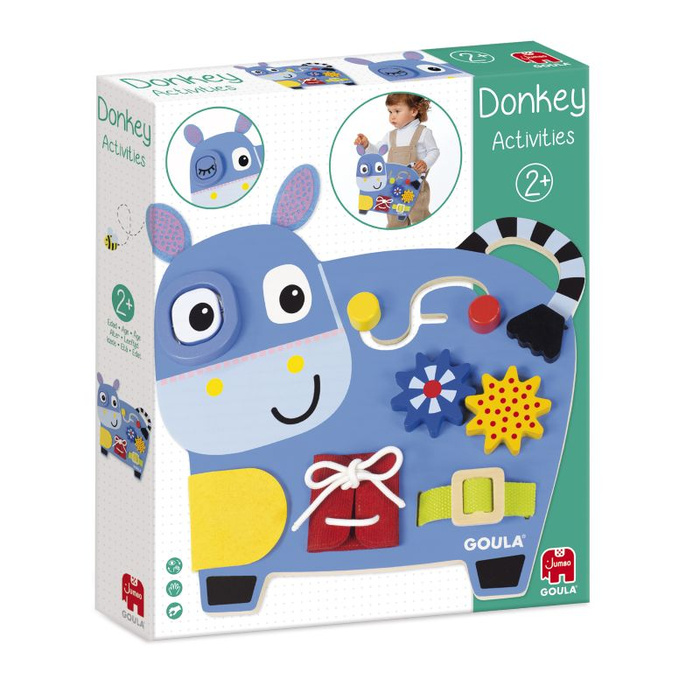 Przenośna tablica manipulacyjna dla dzieci Osiołek Goula 1110100489