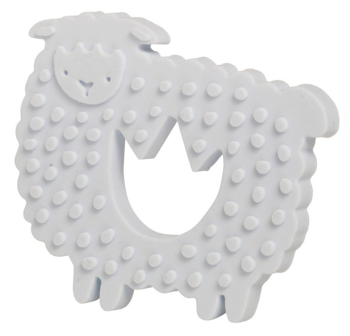 Silikonowy gryzak dla dzieci z wypustkami Owieczka 334990-Manhattan Toy, zabawki dla niemowląt