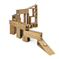 Wielkie klocki konstrukcyjne i kulodrom 2w1 do zabawy na świeżym powietrzu Erzi 41027