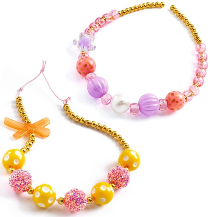 Zestaw do tworzenia biżuterii złote bąbelki Djeco DJ00026