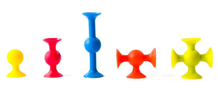 Mini Klocki Squigz Przyssawki FA107-1 Fat Brain Toys, klocki dla dzieci