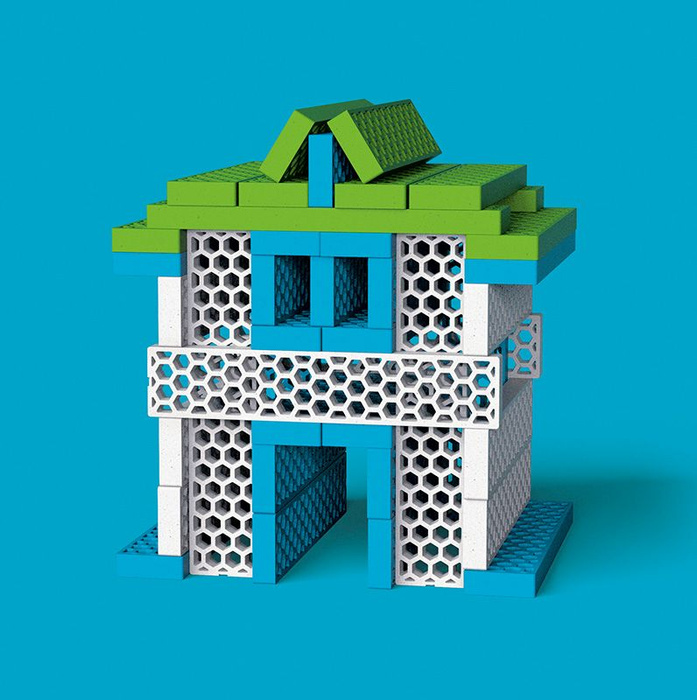 Kreatywne klocki konstrukcyjne Przyjacielski Statek Mini Box Bioblo 40 elementów