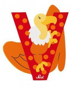 Głoska z orłem "V", 81622-Sevi, nauka literek dla dzieci, alfabet