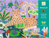 Zestaw artystyczny malowanie farbami 3D Las tropikalny Djeco DJ08968