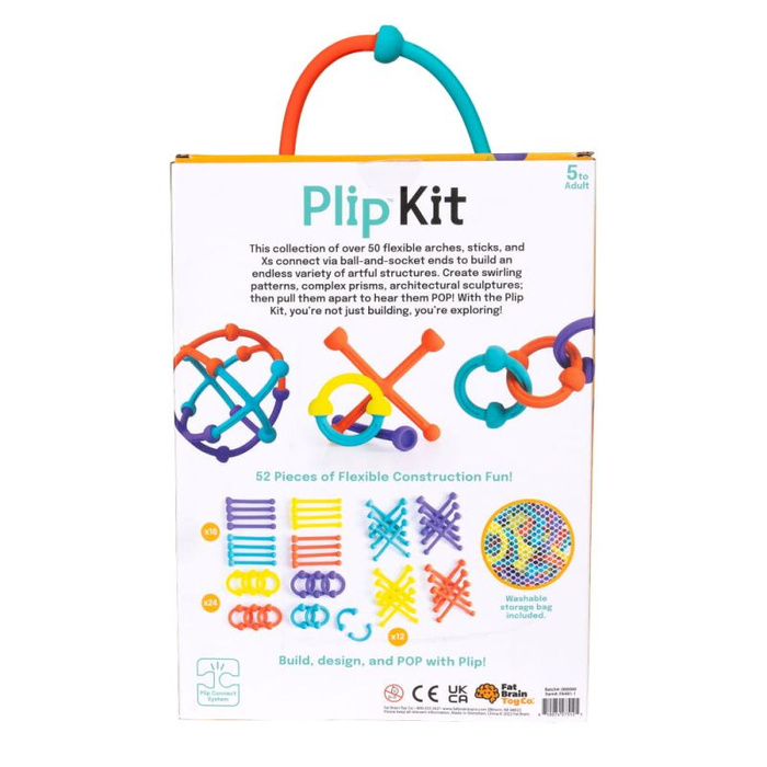 Klocki silikonowe Plip Kit Fat Brain Toys FA491-1 klocki dla dzieci