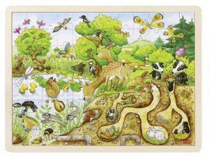 Natura - gdzie żyją zwierzęta, puzzle, goki