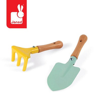 Mały ogrodnik Zestaw narzędzi ogrodowych łopatka i grabki J03182-Janod, zabawy w ogrodzie