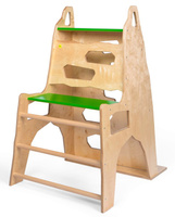 Drewniana wieża do wspinaczki dla dzieci Góra Erzi 44439 sprzęt sportowy dla dzieci