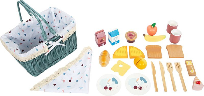 Wiklinowy kosz piknikowy dla dzieci Tasty Small Foot 12325