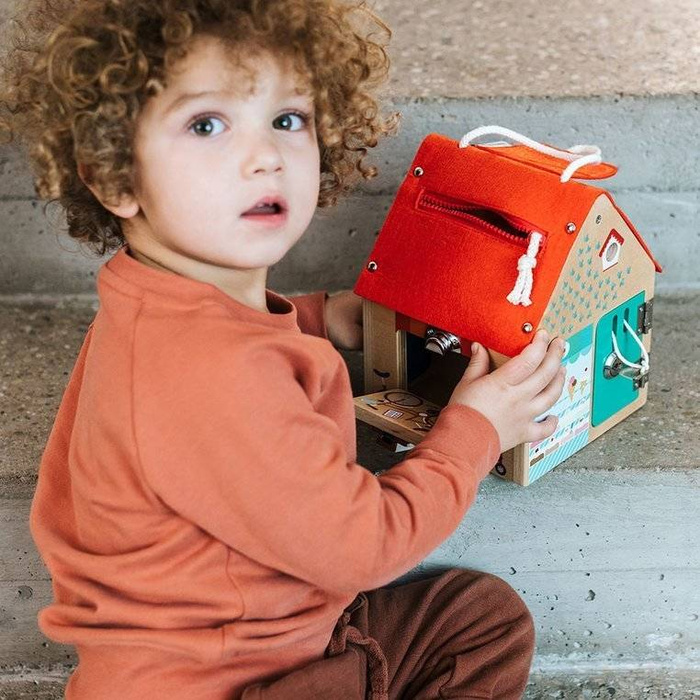 Domek manipulacyjny z drewna Lisek Włamywacz 83263-Lilliputiens