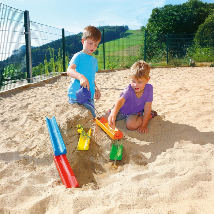 Tor kulkowy i wodny 2w1 drewniany Kulodrom outdoor Erzi 43237 kreatywna zabawka dla dzieci