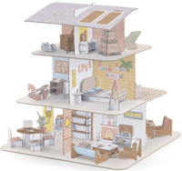 Domek dla lalek z akcesoriami zrób to sam Djeco DJ08005