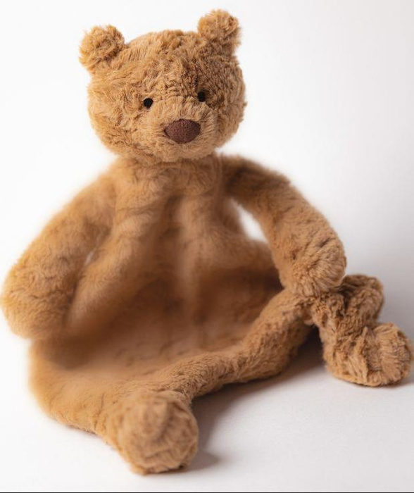 Miś Bartłomiej szmatka przytulanka brązowa 27 cm Jellycat maskotki CMF4BAR