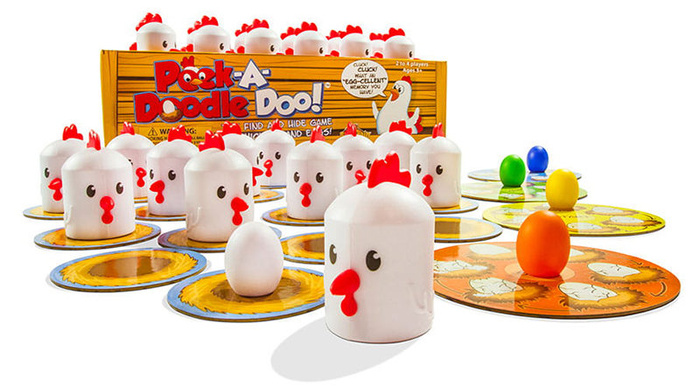 Gra pamięciowa memory Kurnik Peek-A-Doodle Doo Fat Brain Toys FA093-1