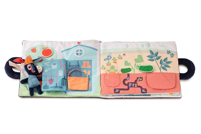 Miękka książeczka aktywizująca "Osiołek Ignace na farmie" 83415 Lilliputiens