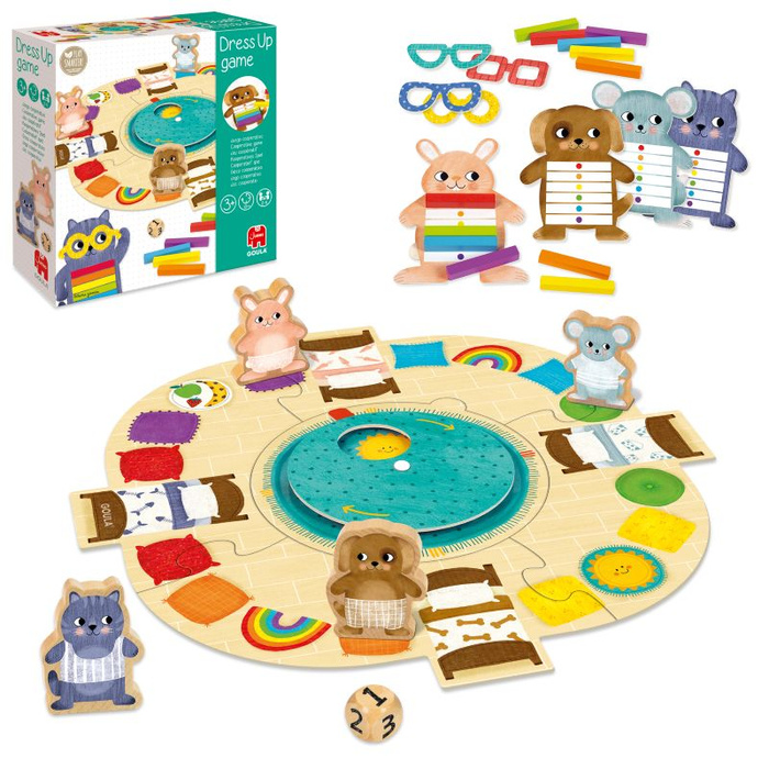 Gra dla dzieci Ubieranki Goula 53471 Kooperacyjna gra edukacyjna